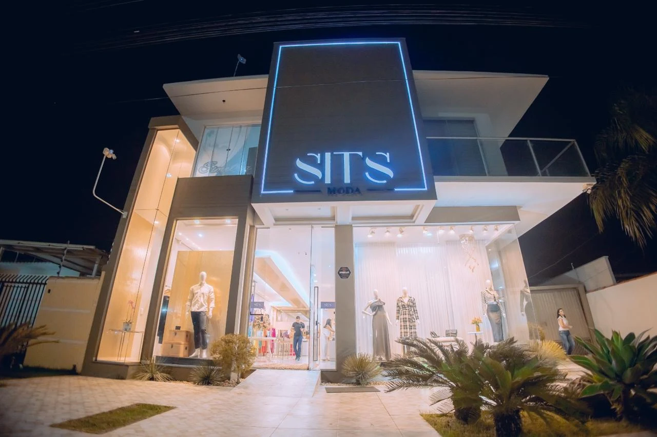 Fachada da Sits Moda na Avenida Mato Grosso, Campo Verde